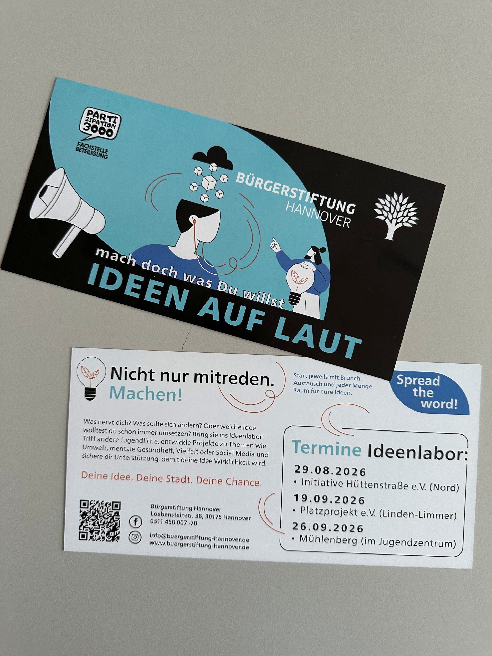 Ideen auf laut